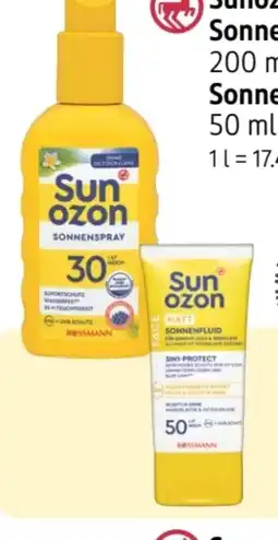 Rossmann Sunozon Sonnenspray LSF 30 Angebot