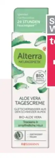 Rossmann Alterra Aloe Vera Tagescreme Angebot