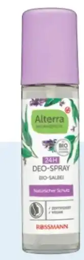 Rossmann Alterra Deo-Spray Bio-Salbe 24h Angebot