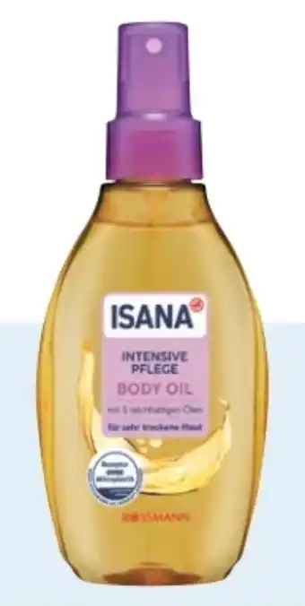 Rossmann Isana Body Oil Intensive Pflege Angebot