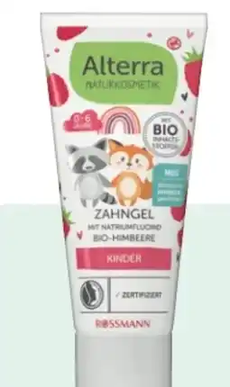 Rossmann Alterra Zahngel Kinder Bio-Erdbeere Angebot