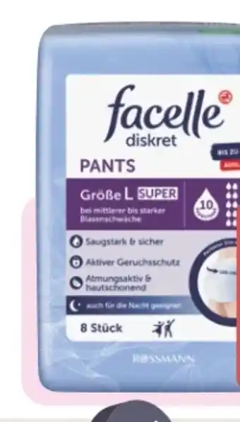 Rossmann Facelle Diskret Hygiene-Pants Super Angebot