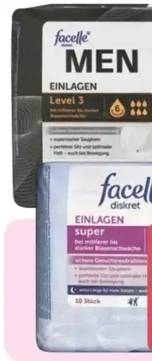 Rossmann Facelle Diskret Hygiene-Einlagen Men Angebot