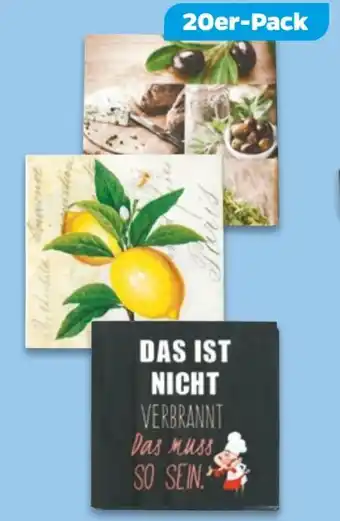 NETTO Servietten 20er-Pack Angebot