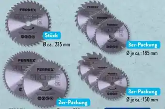 Aldi Süd Ferrex Kreissägeblätter Angebot