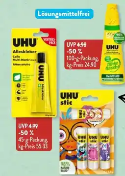 Aldi Süd UHU Kleber Angebot