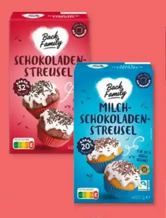 Aldi Süd Back Family Schokoladenstreusel Angebot