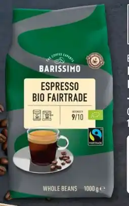 Aldi Süd Barissimo Bio-Fairtrade Espresso Angebot