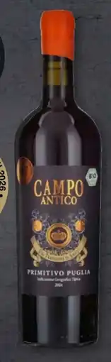 Aldi Süd Campo Antico Bio Primitivo Puglia Angebot