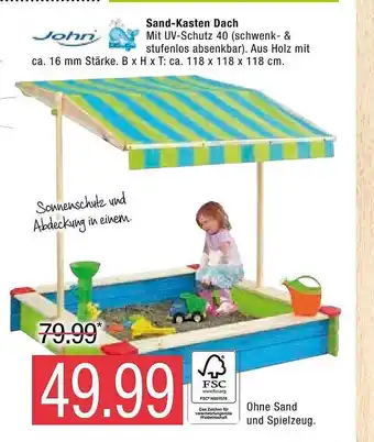 Marktkauf John Sand Kasten Dach Angebot