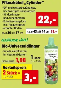 Thomas Philipps Grüner jan pflanzkübel „cylinder“ Angebot