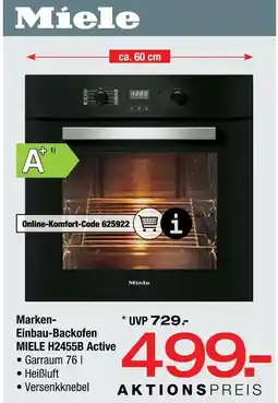 Ostermann Miele einbau-backofen miele h2455b active Angebot