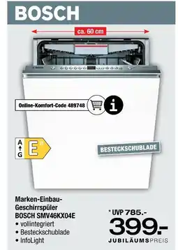 Ostermann Bosch marken-einbau-geschirrspüler Angebot