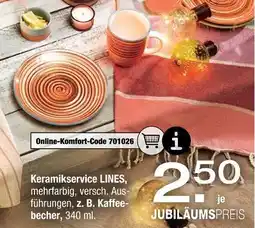 Ostermann Keramikservice lines Angebot