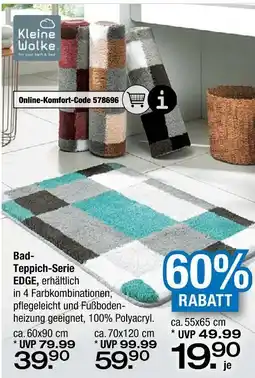 Ostermann Kleine wolke bad-teppich-serie edge Angebot