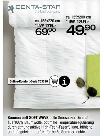 Ostermann Centa-star sommerbett soft wave Angebot