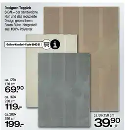 Ostermann Designer-teppich sign Angebot
