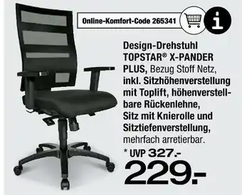 Ostermann Topstar design-drehstuhl x-pander plus Angebot