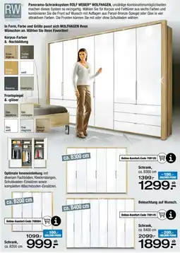 Ostermann Weber panorama-schranksystem rolf wolfhagen Angebot