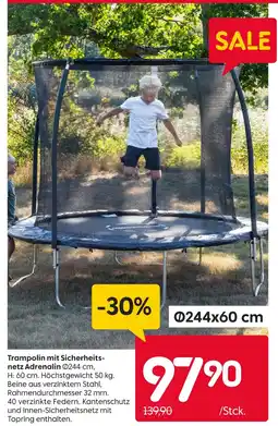 Rusta Trampolin mit sicherheitsnetz adrenalin Angebot