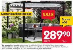 Rusta Gartenpavillon rhodos Angebot