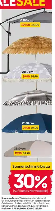 Rusta Sonnenschirme Angebot
