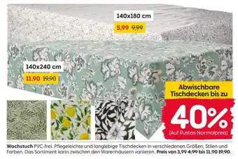 Rusta Abwischbare tischdecken Angebot