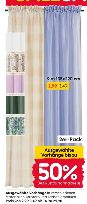 Rusta Ausgewählte vorhänge Angebot