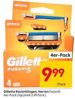 Rusta Gillette gillette rasierklingen, herren fusion5 Angebot