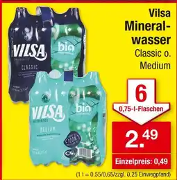 Zimmermann Vilsa mineralwasser classic Angebot