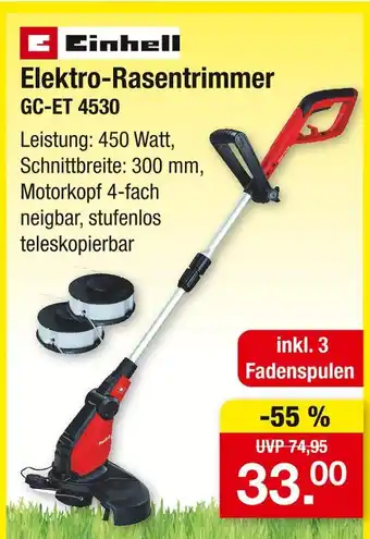 Zimmermann Einhell elektro-rasentrimmer Angebot