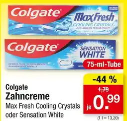 Zimmermann Colgate max fresh cooling crystals oder sensation white Angebot