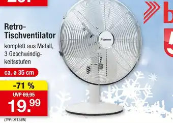 Zimmermann Bestron retro-tischventilator Angebot