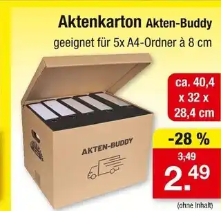 Zimmermann Akten-buddy aktenkarton Angebot