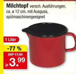 Zimmermann Milchtopf Angebot