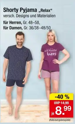 Zimmermann Shorty pyjama „relax“ Angebot