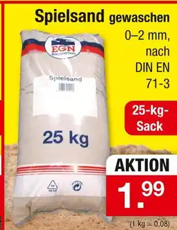 Zimmermann Egn baupartner spielsand gewaschen Angebot
