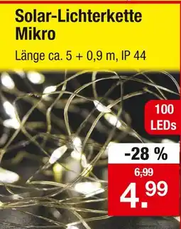 Zimmermann Solar-lichterkette mikro Angebot
