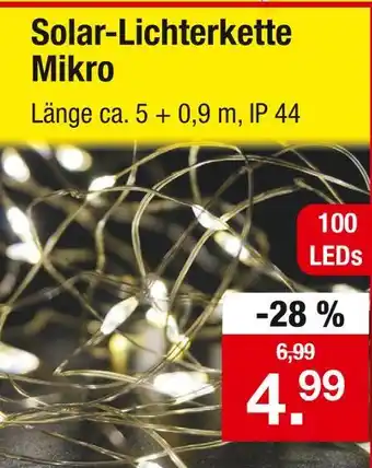 Zimmermann Solar-lichterkette mikro Angebot