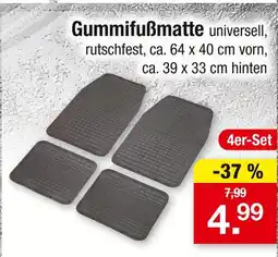 Zimmermann Gummifußmatte Angebot