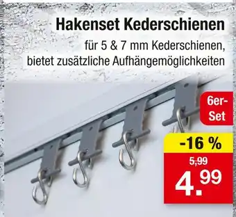 Zimmermann Hakenset kederschienen Angebot