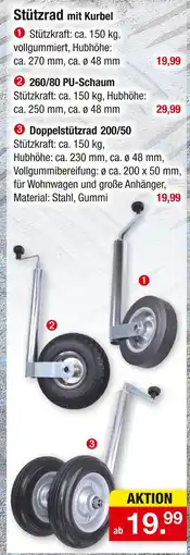 Zimmermann Stützrad mit kurbel Angebot