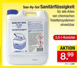 Zimmermann San-hy-sol sanitärflüssigkeit Angebot