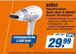 Expert Braun haartrockner satin hair 5 hd580 power perfection Angebot
