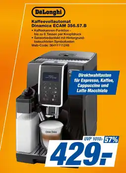 Expert Delonghi kaffeevollautomat dinamica ecam 356.57.b Angebot