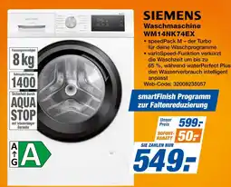 Expert Siemens waschmaschine wm14nk74ex Angebot