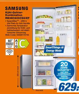 Expert Samsung kühl-gefrier-kombination rb38c600cs9/ef Angebot