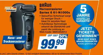Expert Braun herrenrasierer series 6 61-n1000s Angebot
