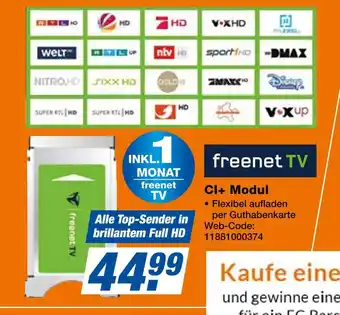 Expert Freenet tv ci+ modul Angebot