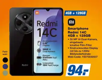 Expert Mi smartphone redmi 14c 4gb + 128gb Angebot